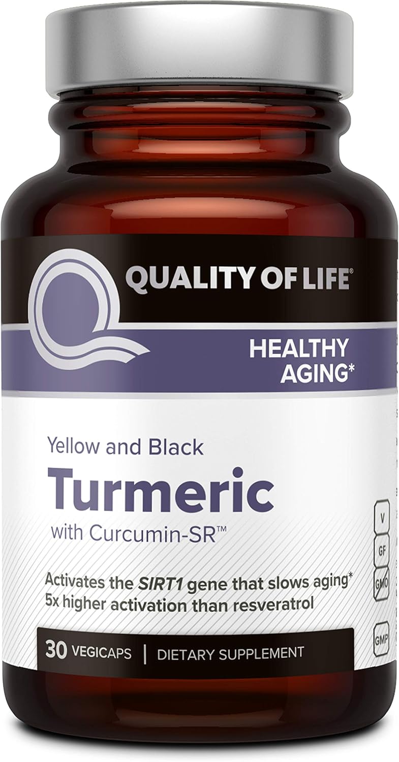 Powerful Anti Aging and Immune Support Supplement –  Complete Curcumin Turmeric Product - 30 vegicaps