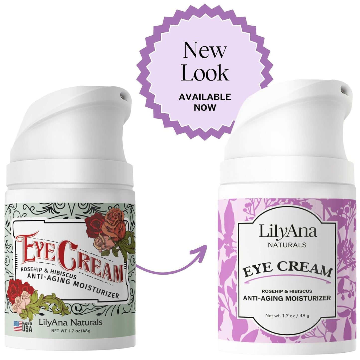 LilyAna Naturals Eye Cream for Dark Circles and Puffiness