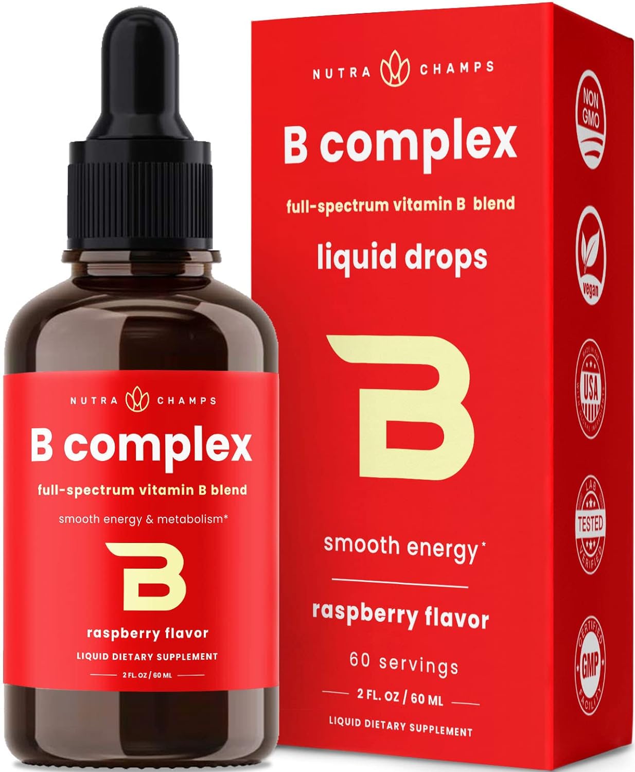 NutraChamps Vitamin B Complex Liquid Drops  60 ml