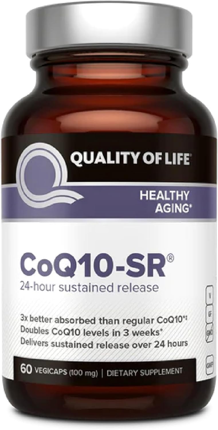 Powerful CoQ10 Supplement–Sustained Released MicroActive –60 Vegetable Capsules