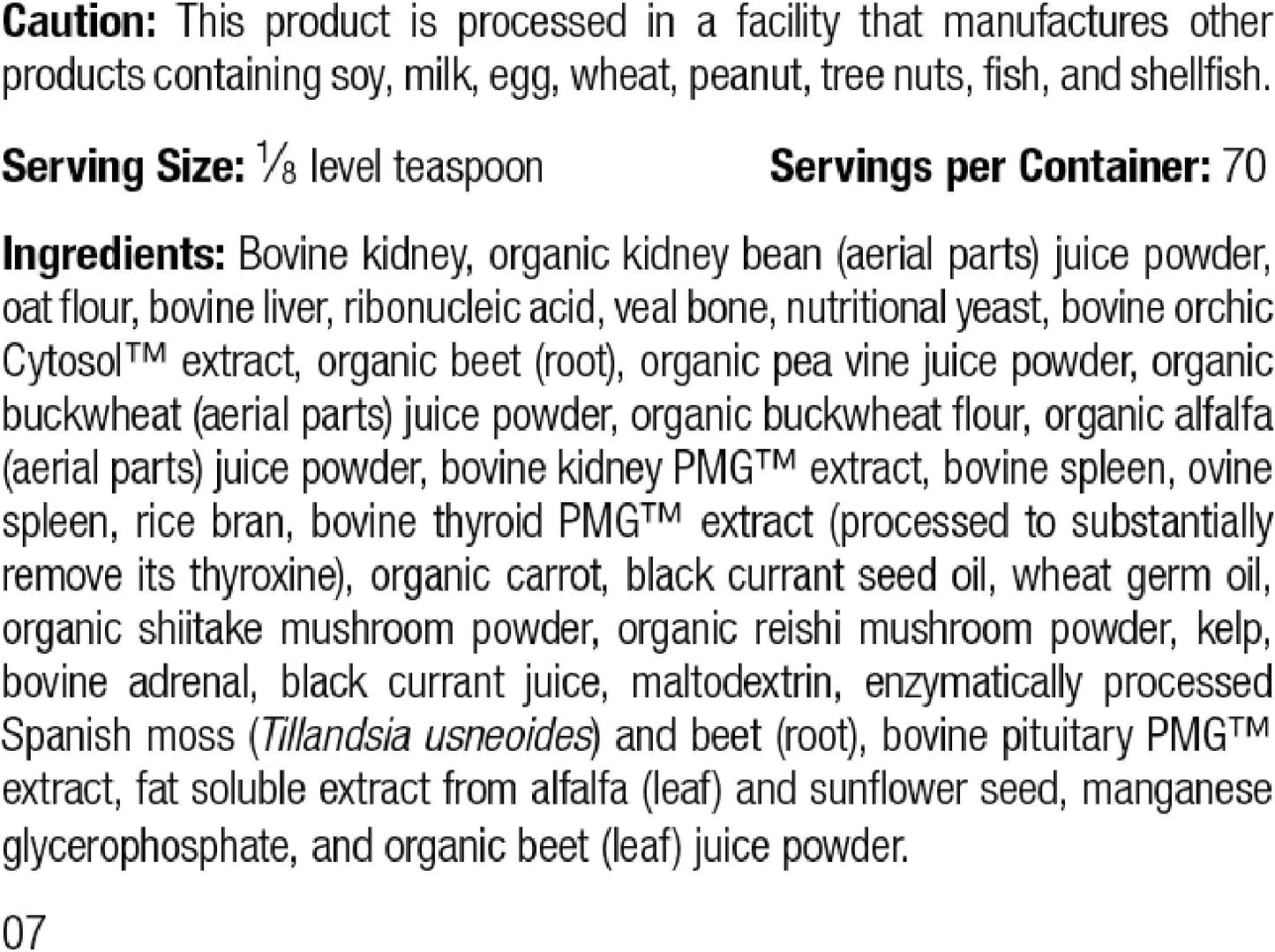 Standard Process - Canine Enteric Support - 30 Grams