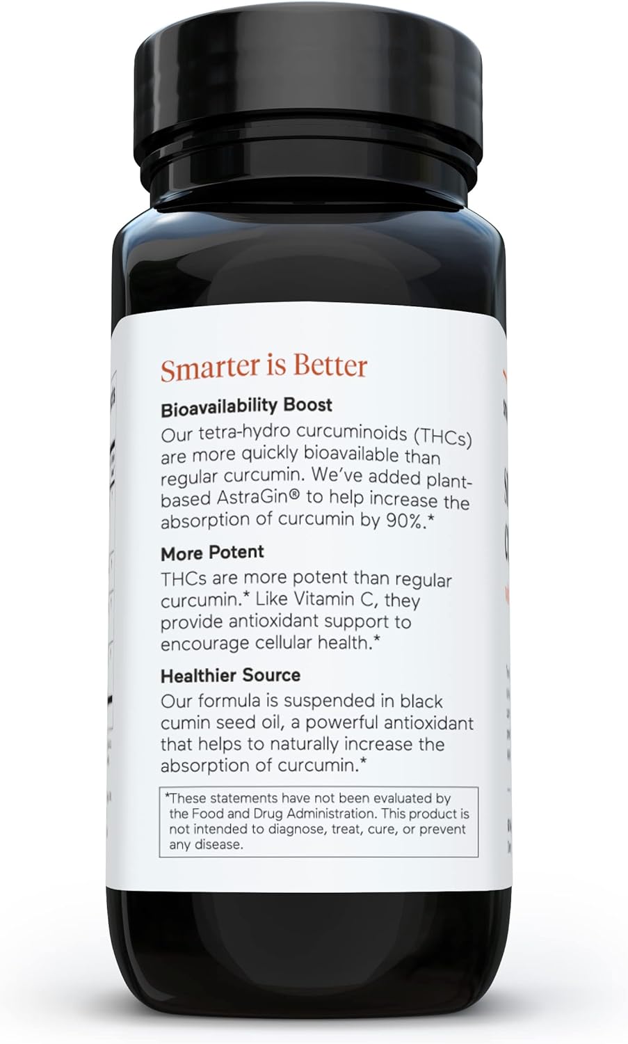 Smarter Nutrition Curcumin Softgels - Potent & Bioavailable 60 Count