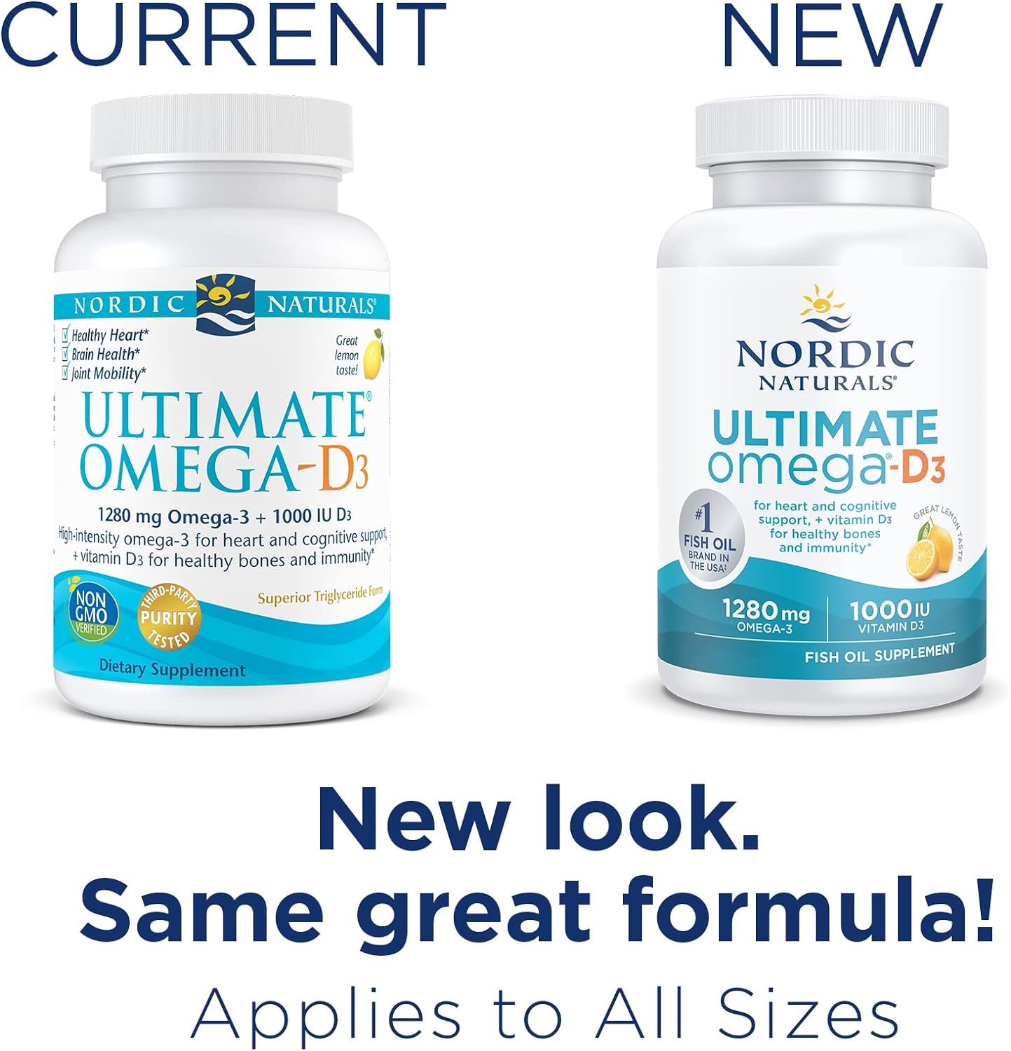 Nordic Naturals Ultimate Omega-D3, Lemon Flavor - 60 Soft Gels