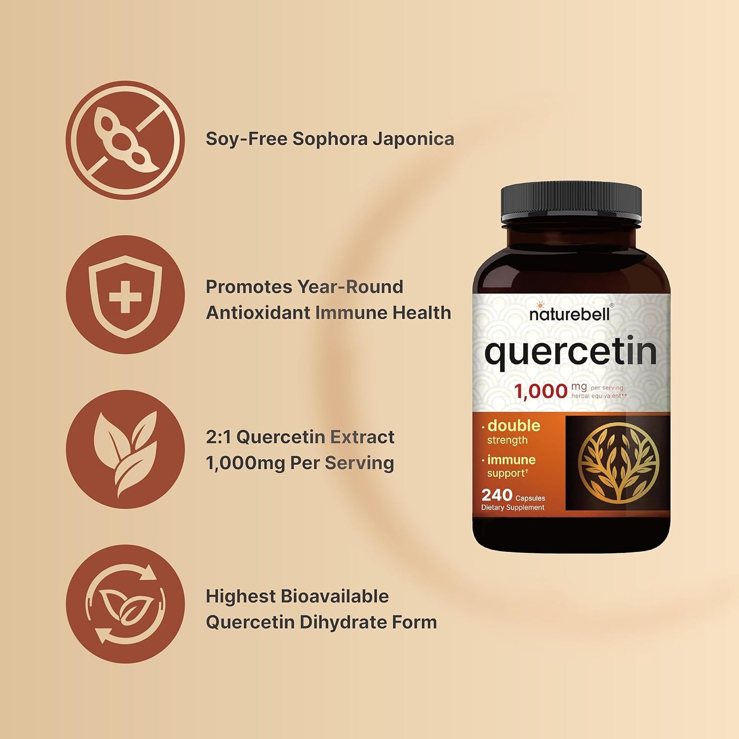 NatureBell Quercetin  240 Capsules