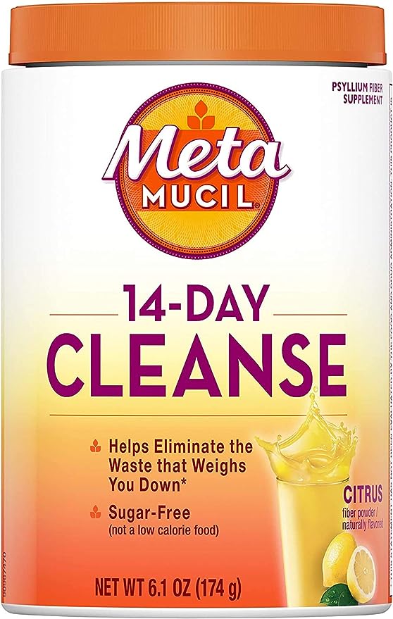 Metamucil, 14-Day Cleanse,  Sugar-Free, Citrus Flavor, (6.1 OZ)