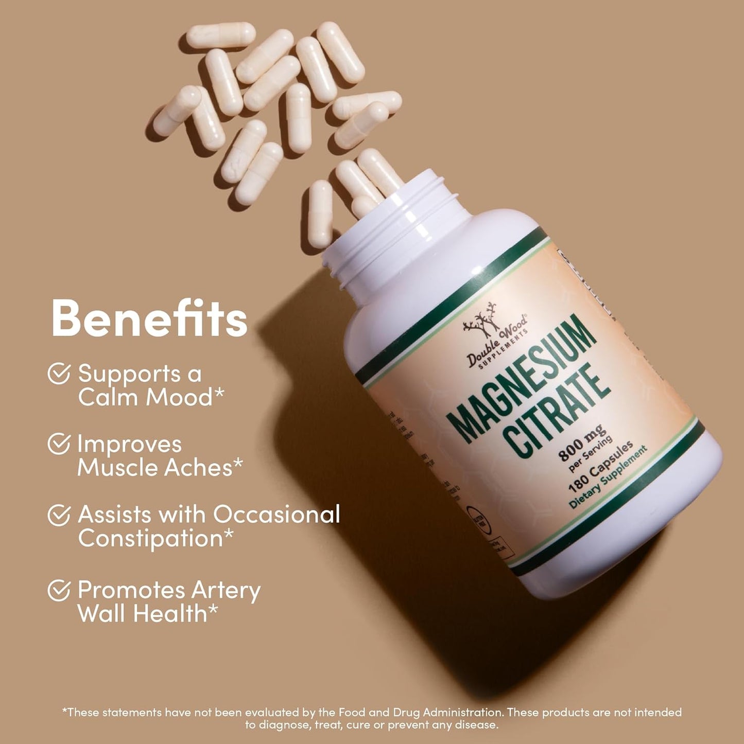 Magnesium Citrate Capsules 180 Capsules