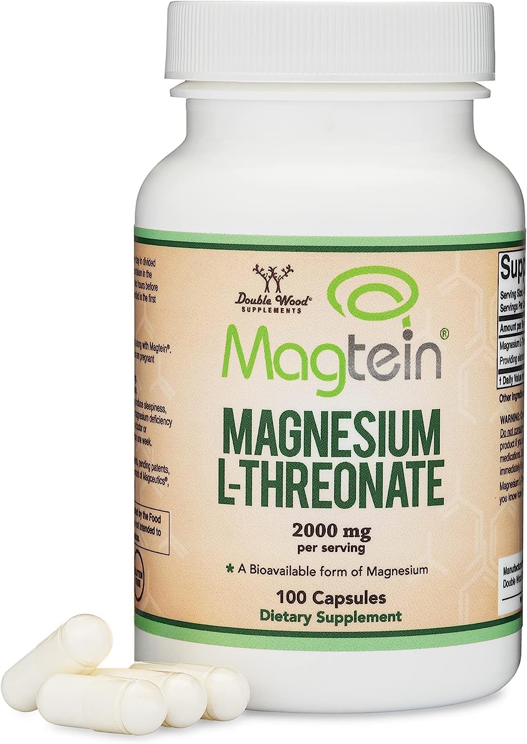 Magnesium L Threonate Capsules (Magtein) – High Absorption 100 Capsules