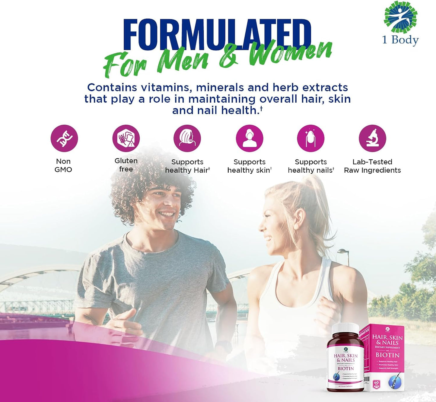 Hair, Skin, and Nails Vitamins 60 capsules