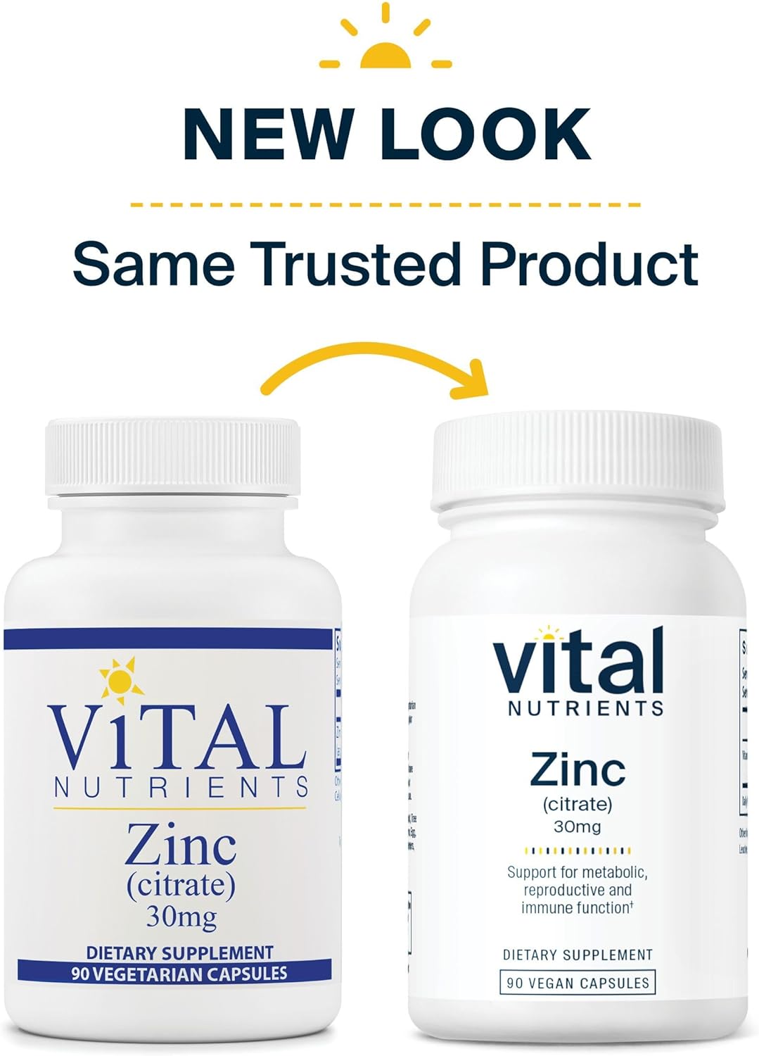 Vital Nutrients Zinc Citrate 90 Capsules