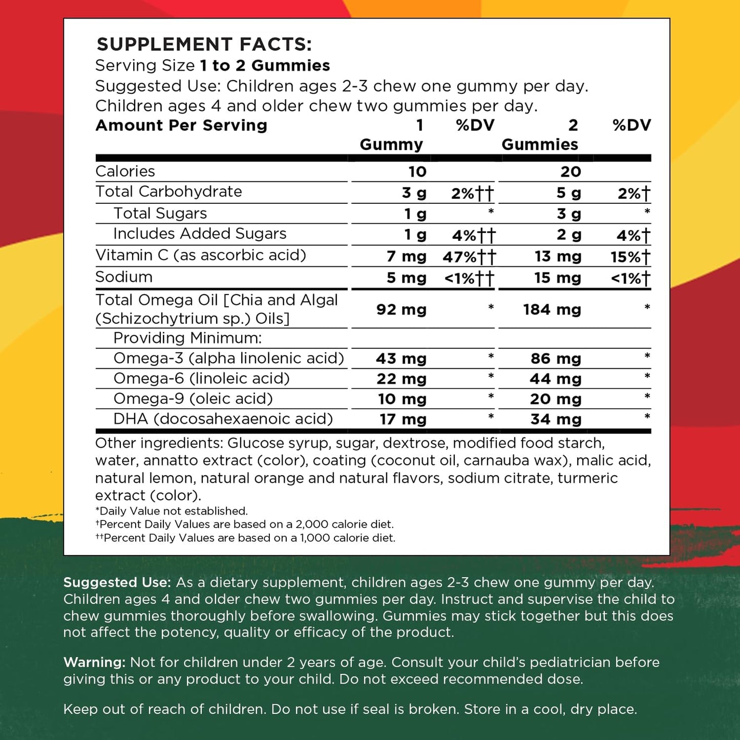 Swanson Kids Omega + DHA Gummies - Wellness Supplement Promoting Brain & Heart Health