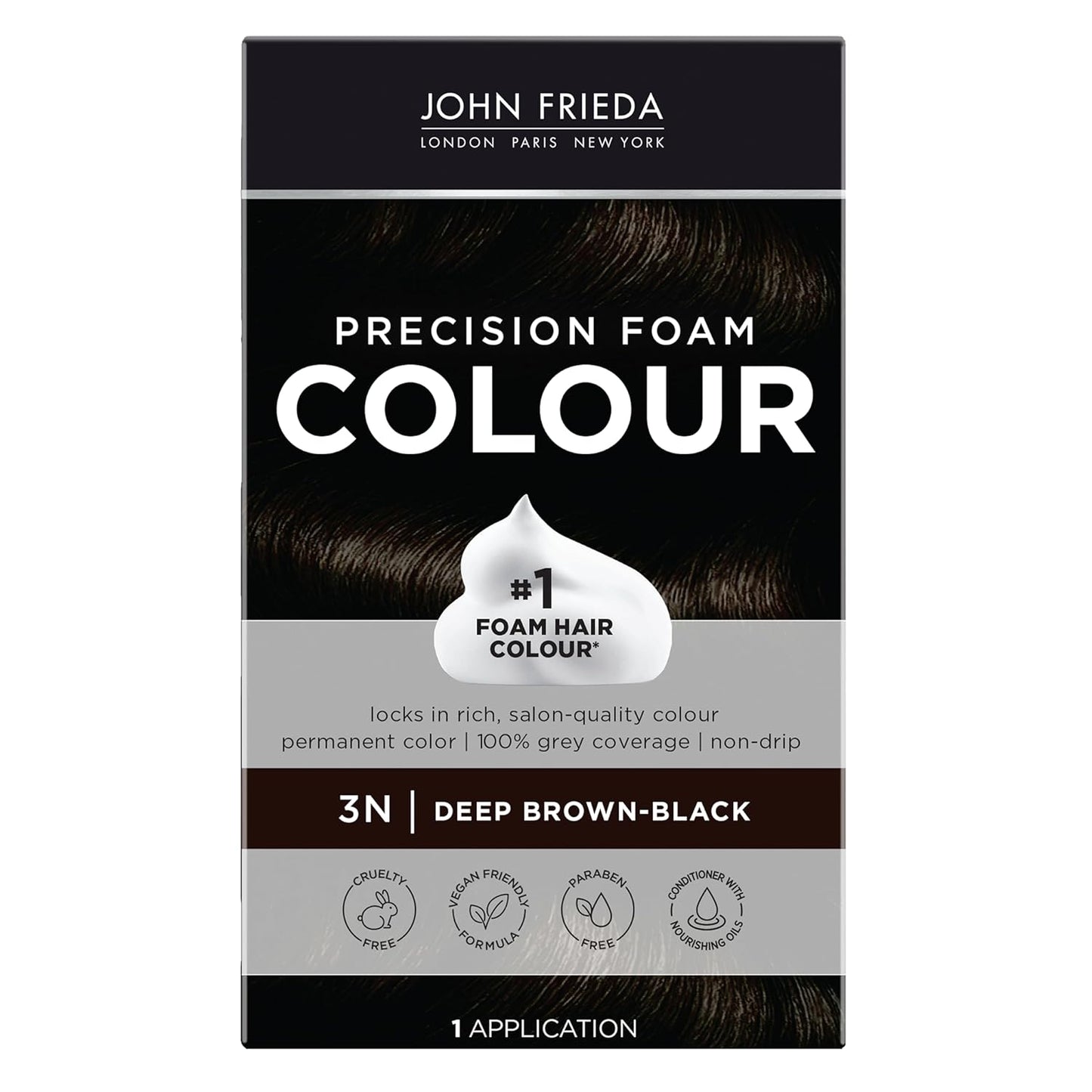 John Frieda Precision Foam Colour, Deep Brown Black