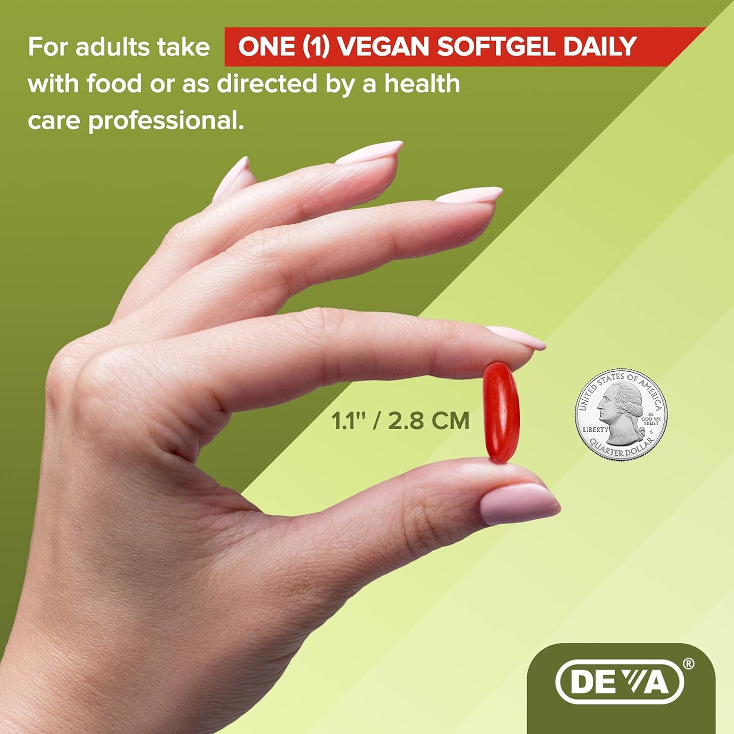 DEVA Vegan Omega-3 DHA EPA Supplement 60 Softgels