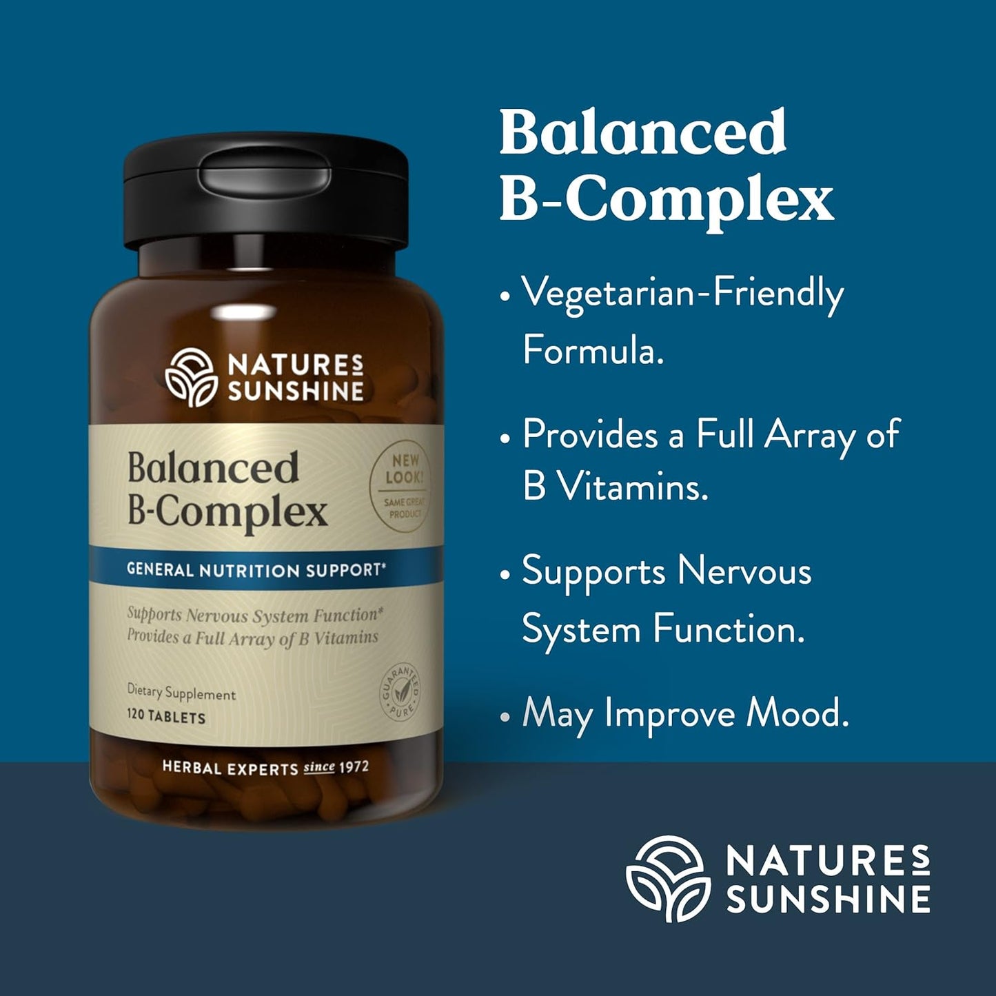 Nature's Sunshine Balanced B Complex, 120 Tablets