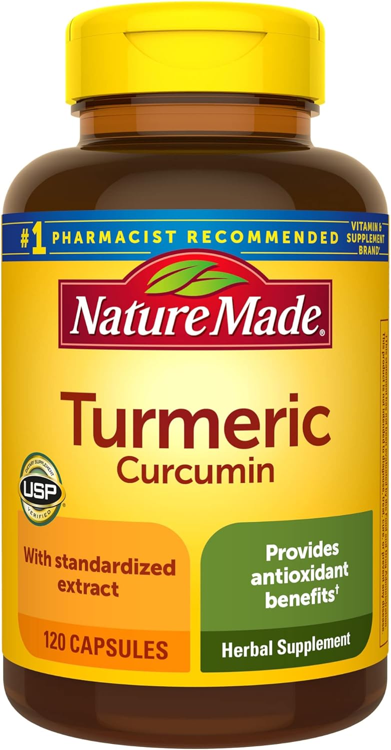 Nature Made Turmeric Curcumin 500 mg, 120 Capsules