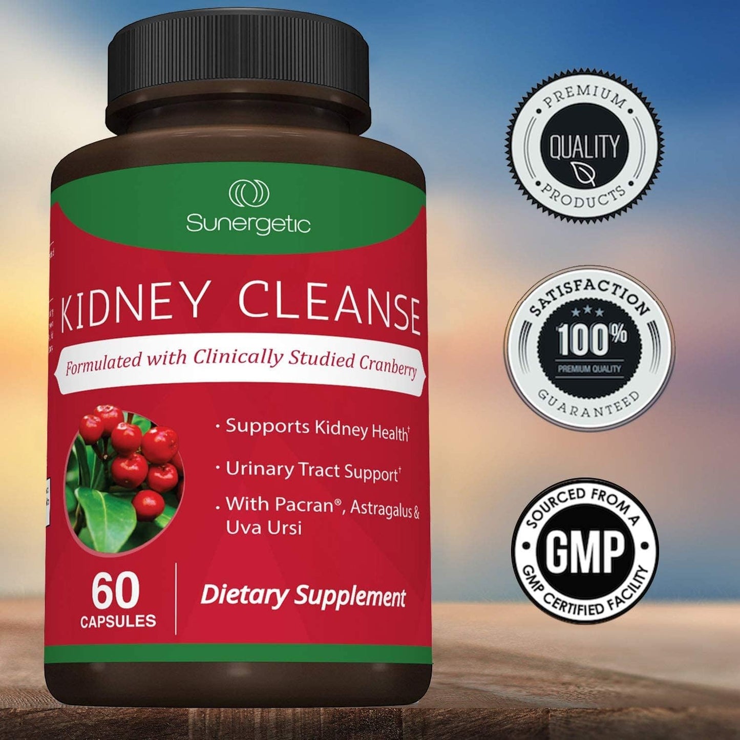 Premium Kidney Cleanse Supplement- Powerful Kidney Support 60  Capsules