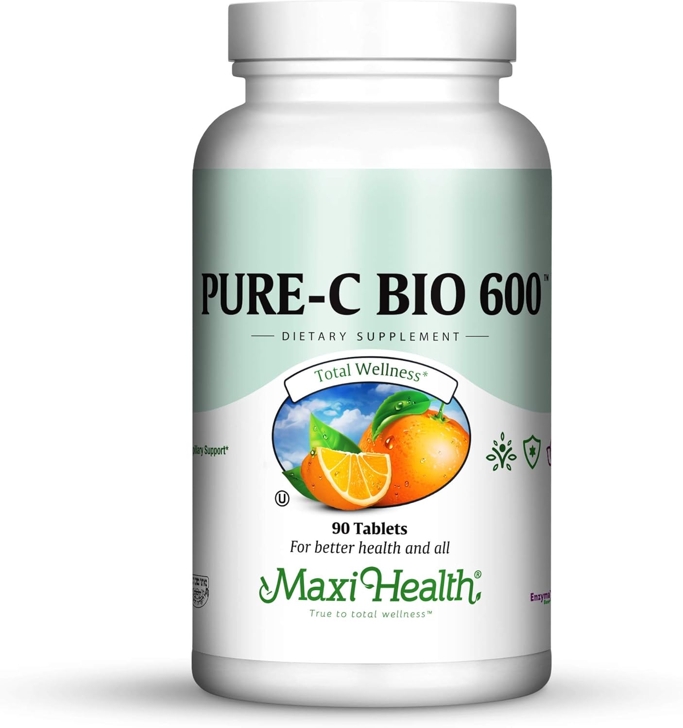 Maxi Health Pure-C-Bio 600 - 90 Tablets