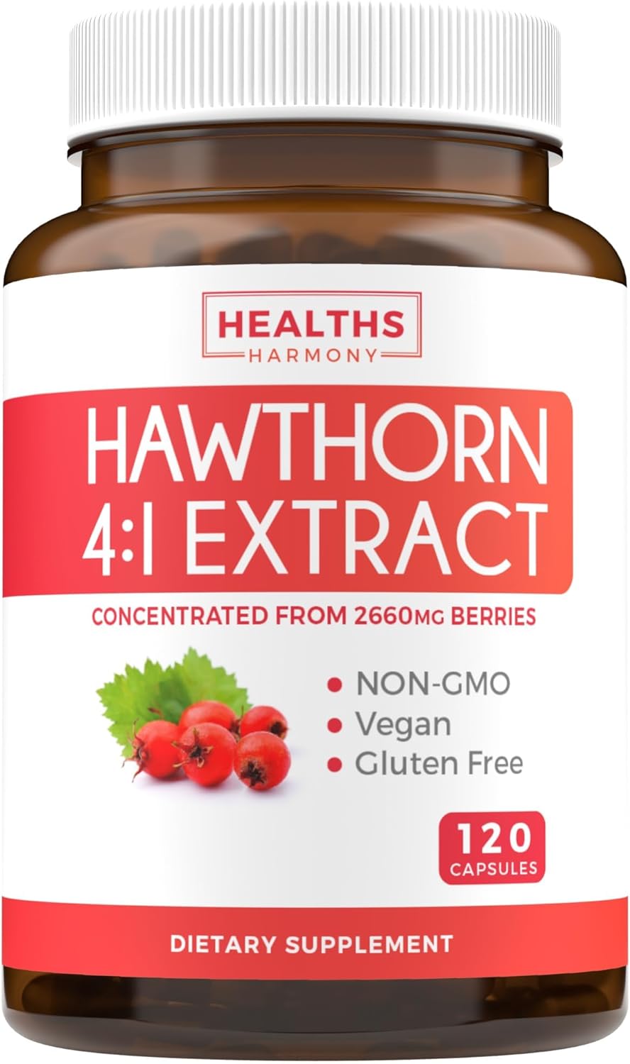 Hawthorn Berry Capsules  High Strength Extract - 120 capsules