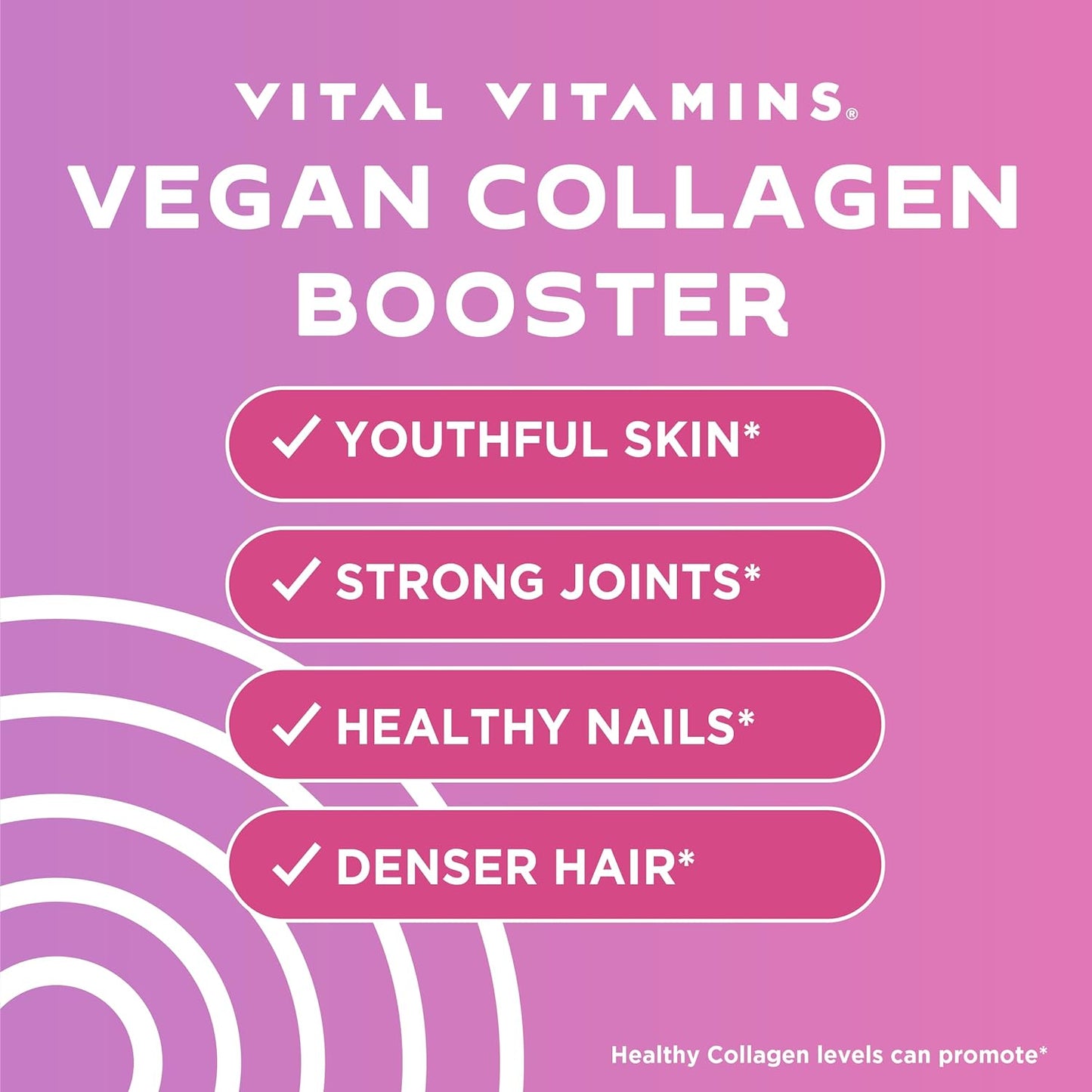 Vital Vitamins Vegan Collagen Booster  60 Capsules