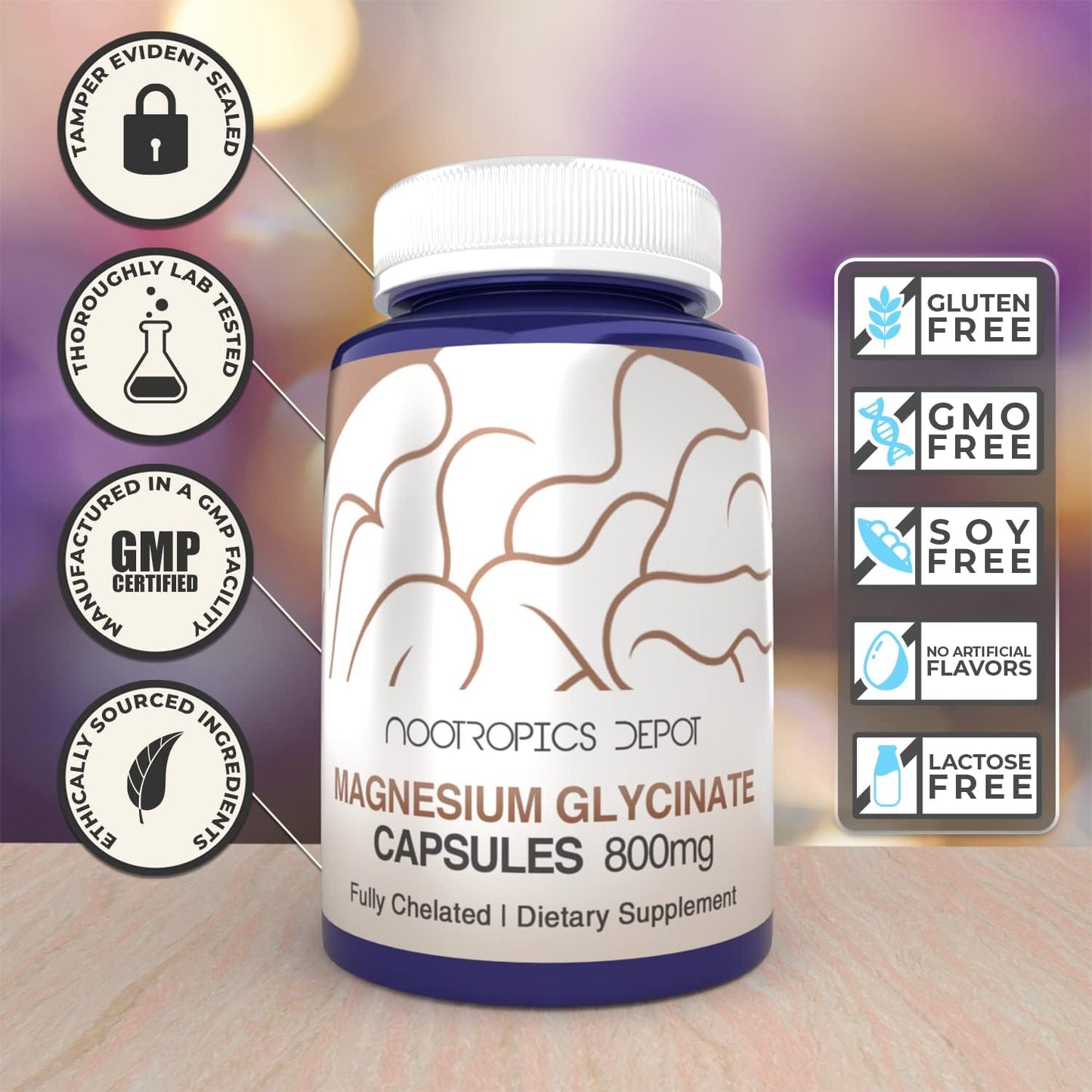 Magnesium Glycinate 180 Capsules