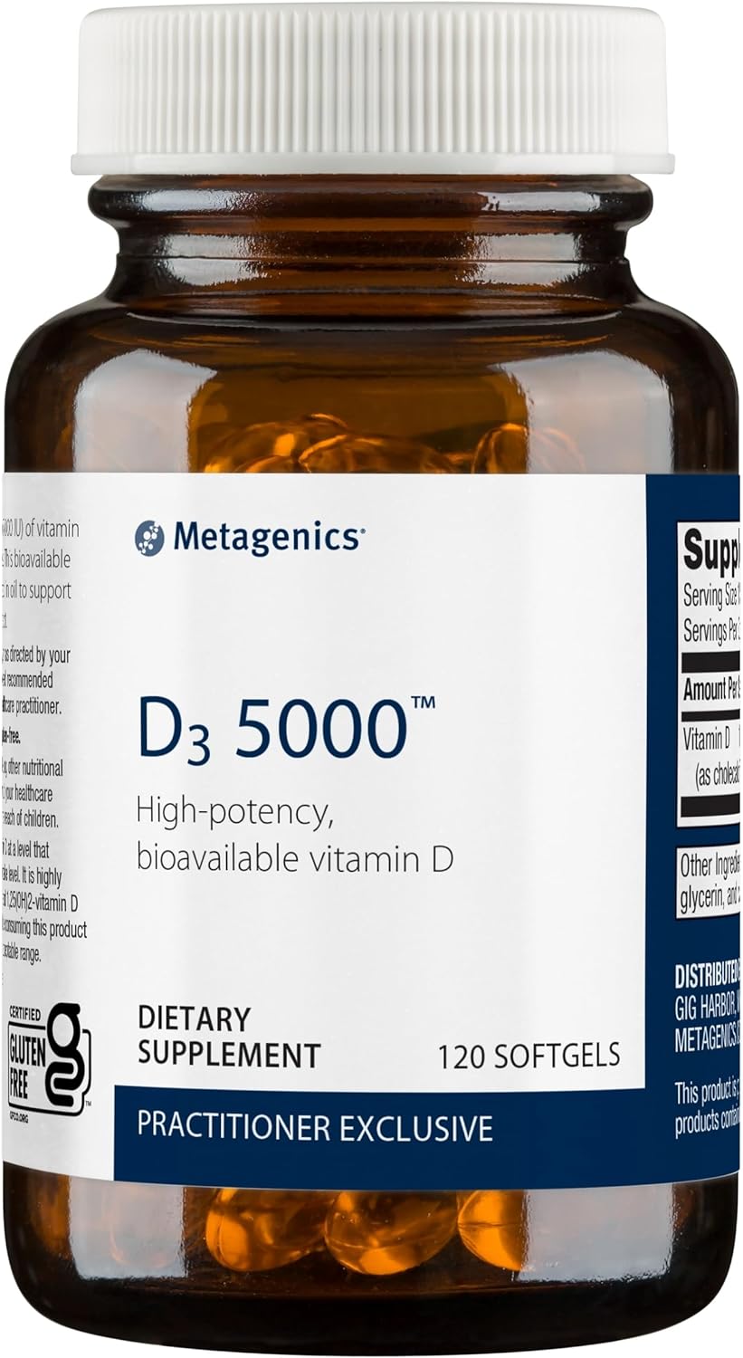 Metagenics D3 5000 - for Immune Support 120 Softgels