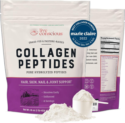 Collagen Peptides Powder Hair, Skin, Nail, and Joint Support