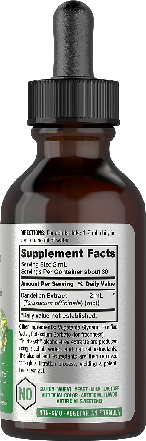 Dandelion Root Extract  Super Concentrated  Alcohol Free Liquid