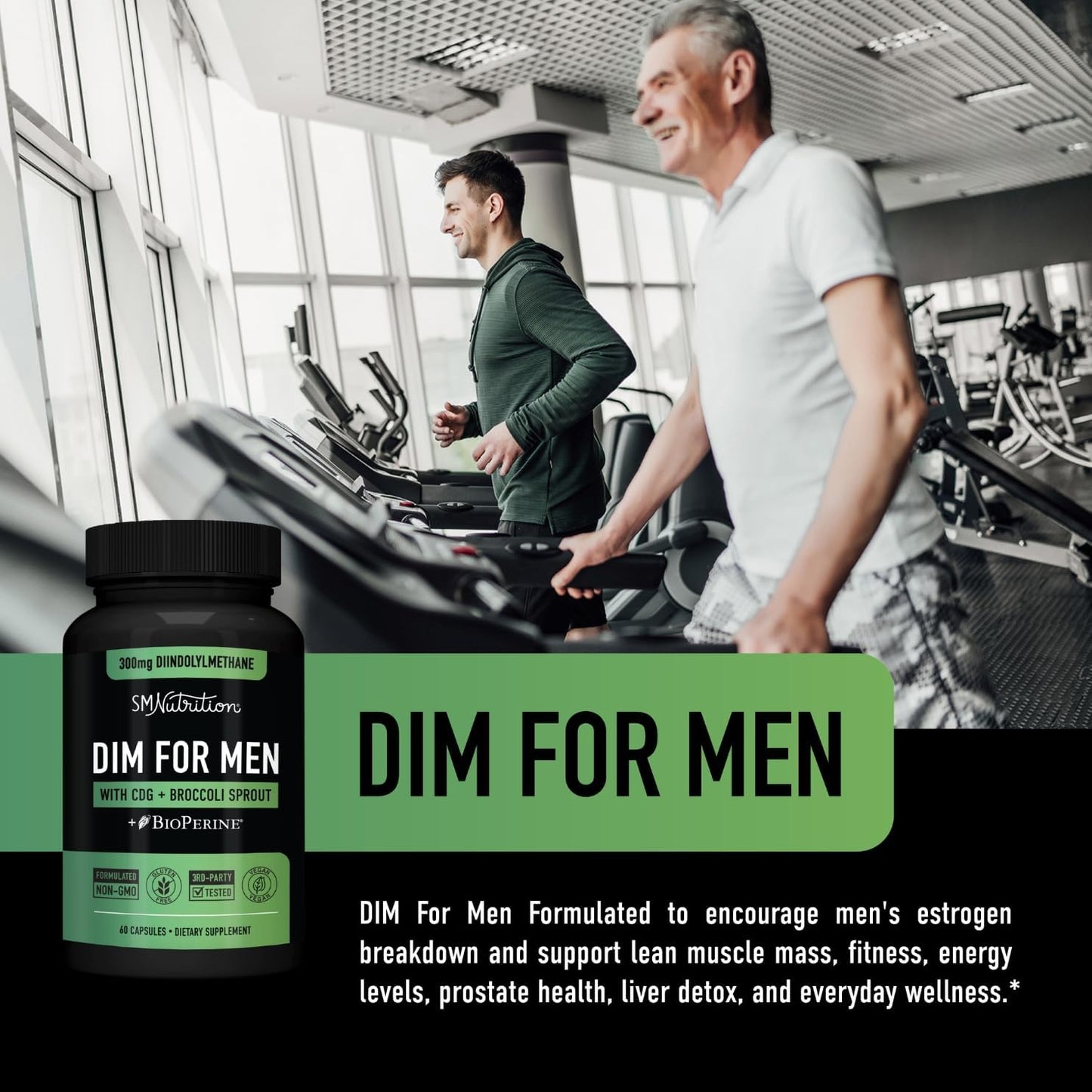 DIM 300mg For Men | Estrogen Blocker & Aromatase Inhibitor 30 count