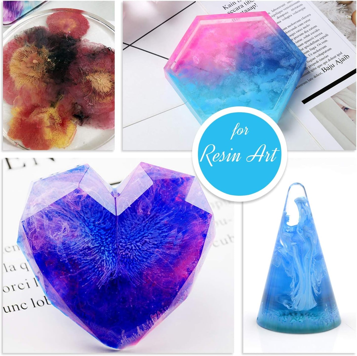 Alcohol Ink Set - 22 Colors Alcohol Based Ink for Epoxy Resin Painting