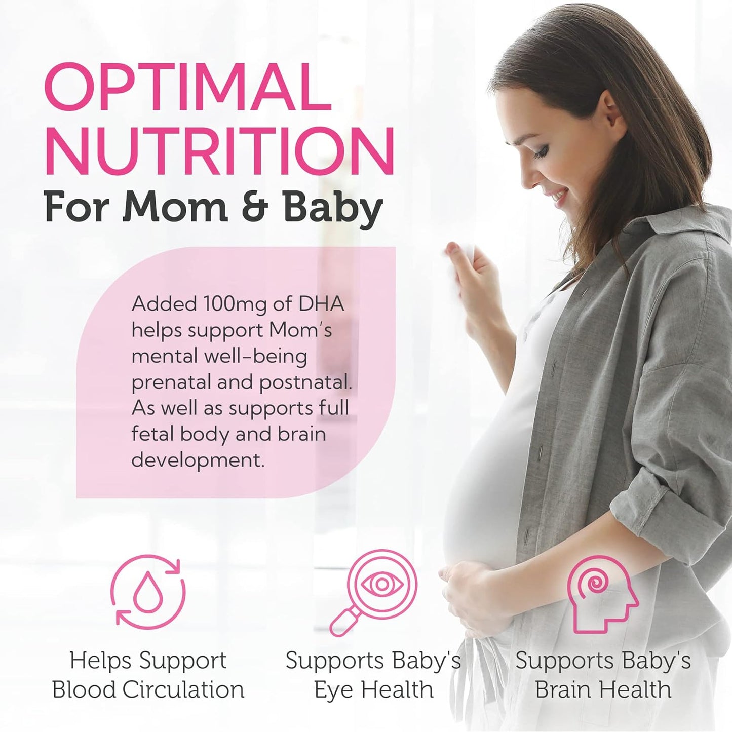 Zahler Mighty Mini Prenatal Vitamin with DHA & Folate- 90 Softgels