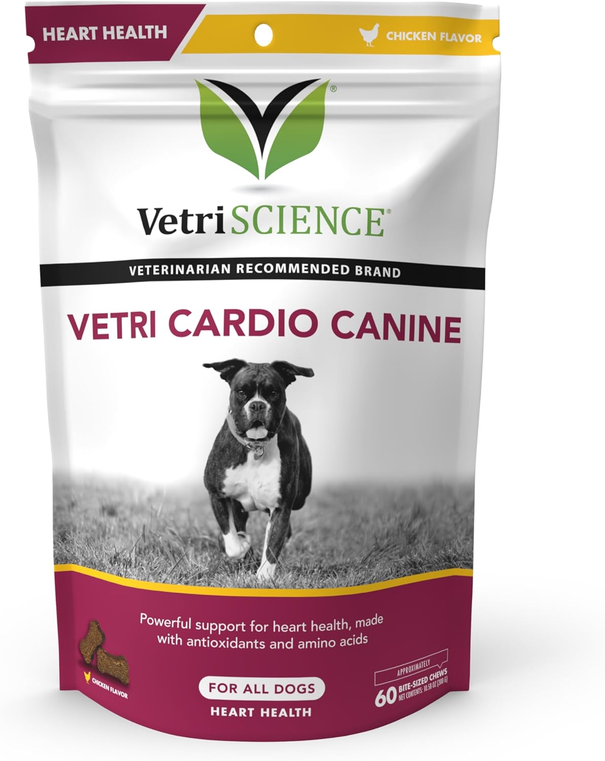 VETRISCIENCE Vetri Cardio Canine Complete Cardiovascular Support for Dogs 60 Chews