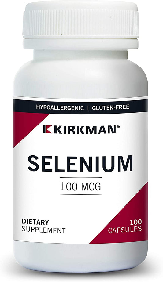 Kirkman Selenium 100 mcg Capsules - Hypo - 100 ct.