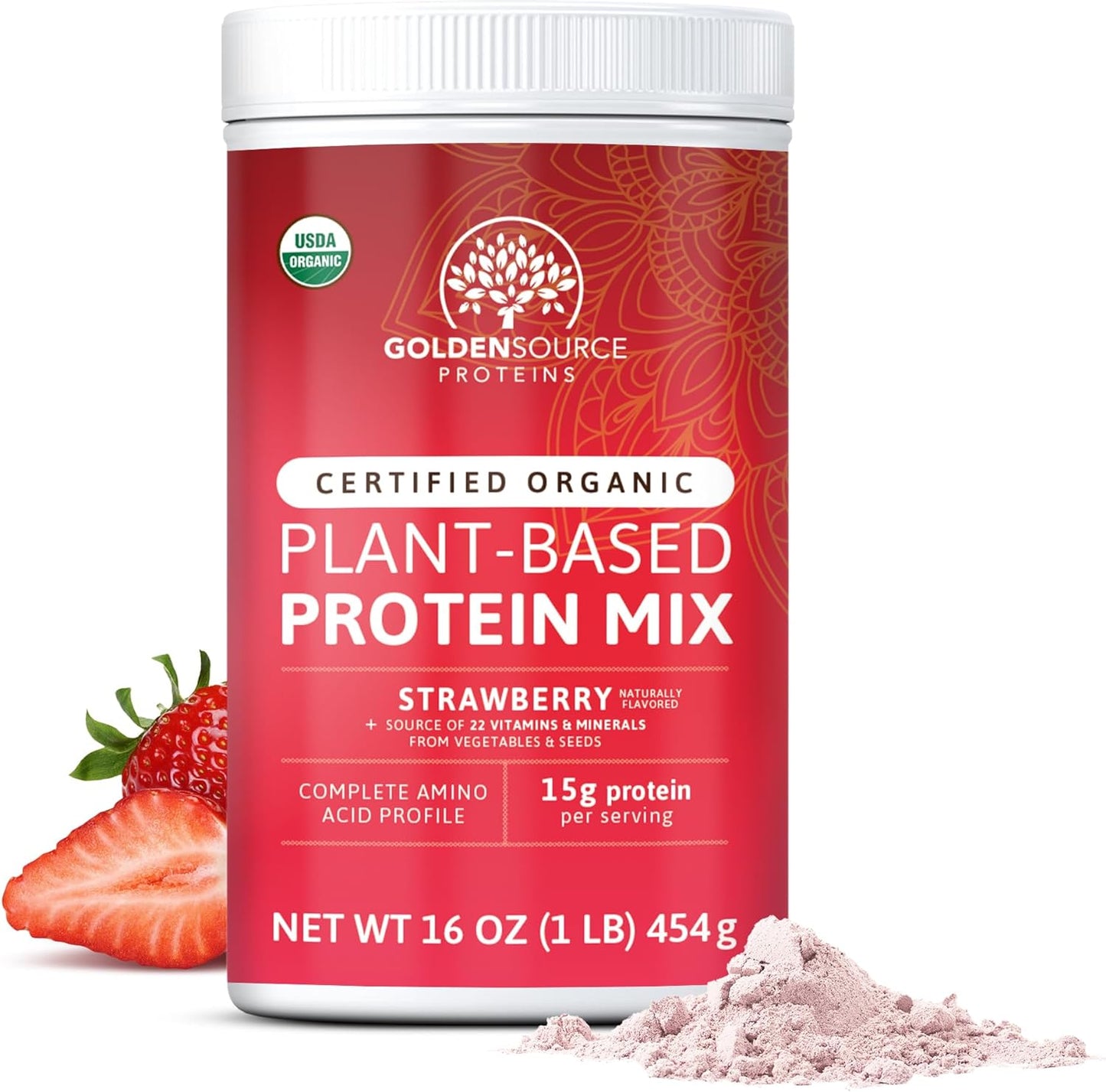 GoldenSource Proteins Plant Based Protein Powder with 22 Vitamins & Minerals