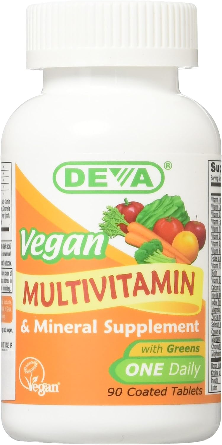 Deva Nutrition Vegan  Multivitamin & Mineral Tablets, 90 Count