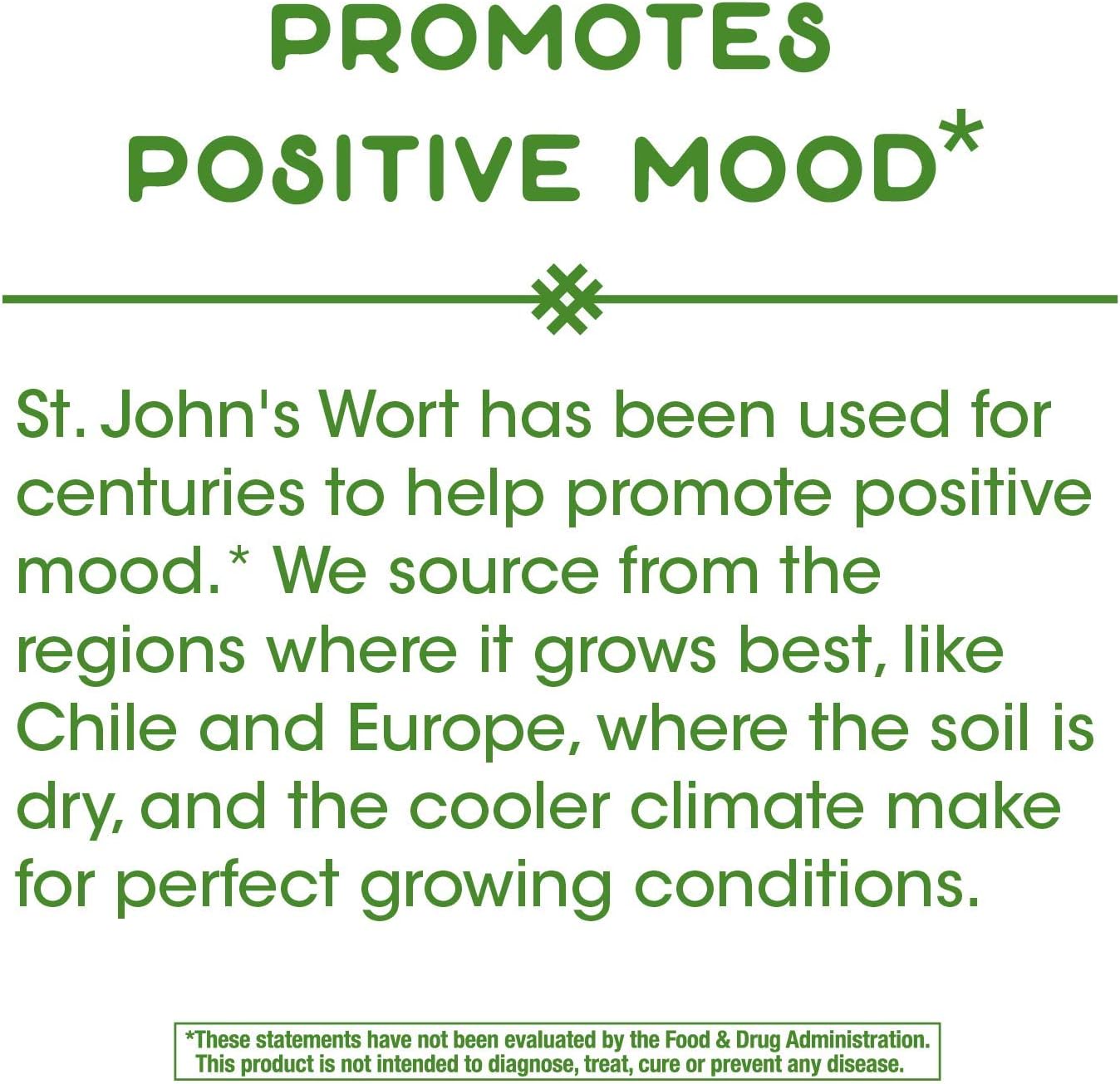 Nature's Way Premium St. John’s Wort Herb, 180 Vegan Capsules