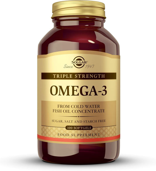 Solgar Triple Strength Omega-3  100 Softgels