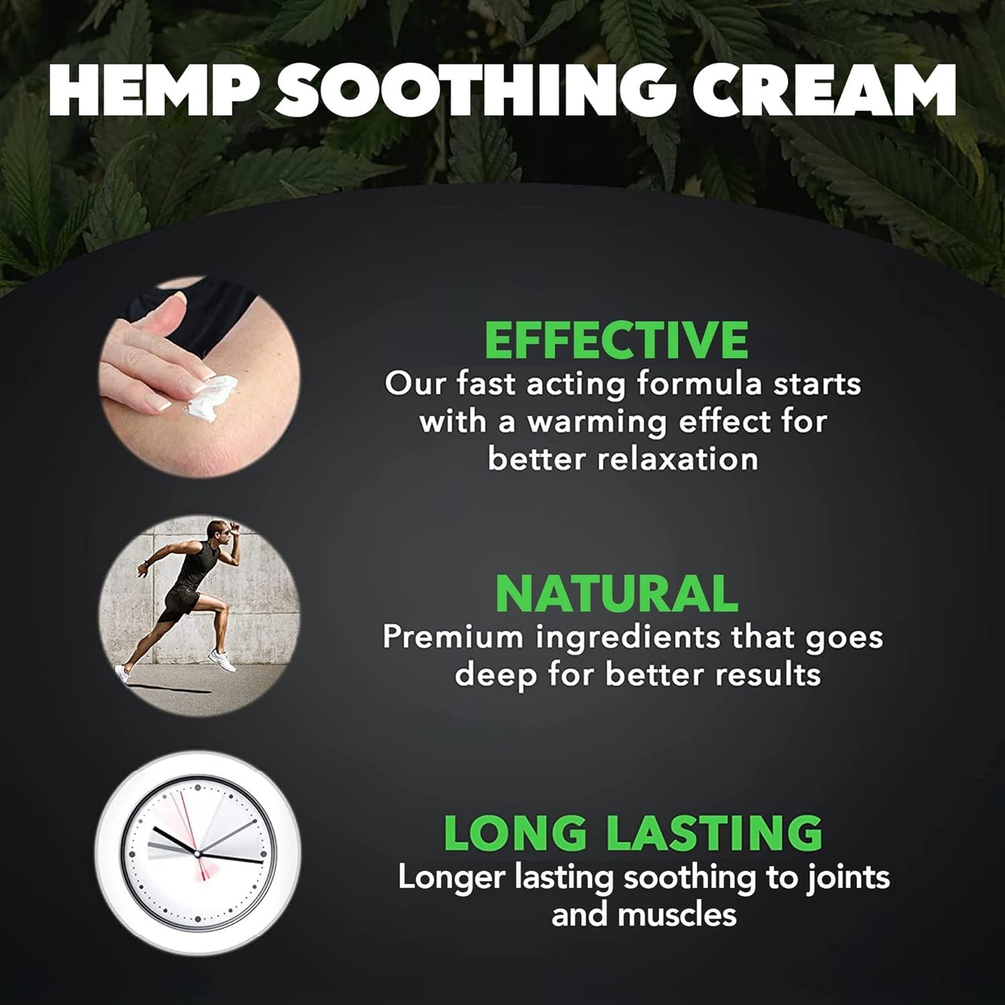 Hemp Cream Maximum Strength (8oz) Soothe Discomfort