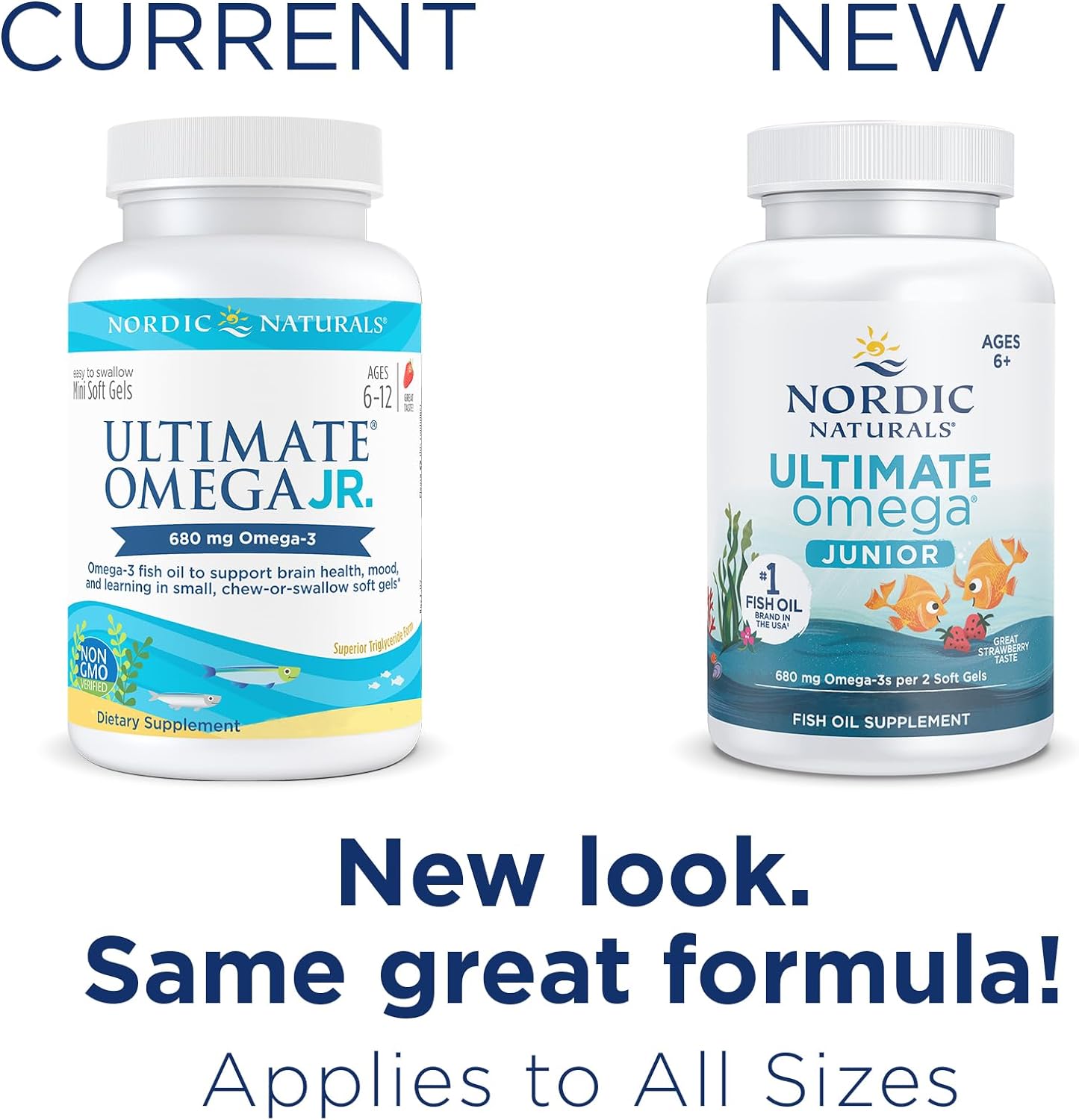 Nordic Naturals, Ultimate Omega, Junior, 500 mg, 90 Chewable Soft Gels