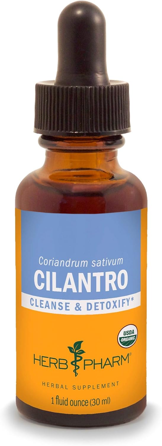 Herb Pharm  Organic Cilantro Extract for Cleansing and Detoxification Support - 1 Ounce