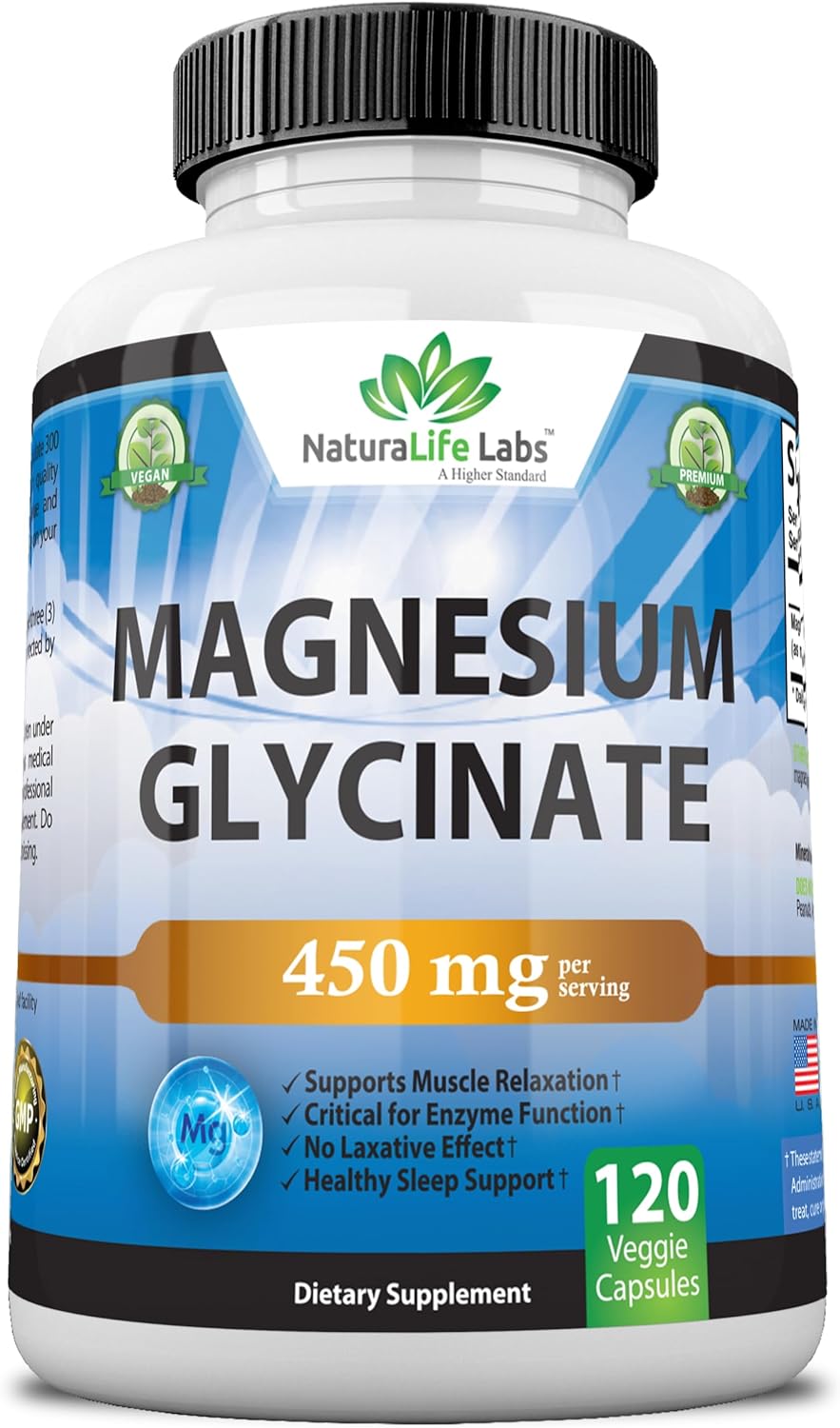 Magnesium Glycinate  Maximum Bioavailability 120 count