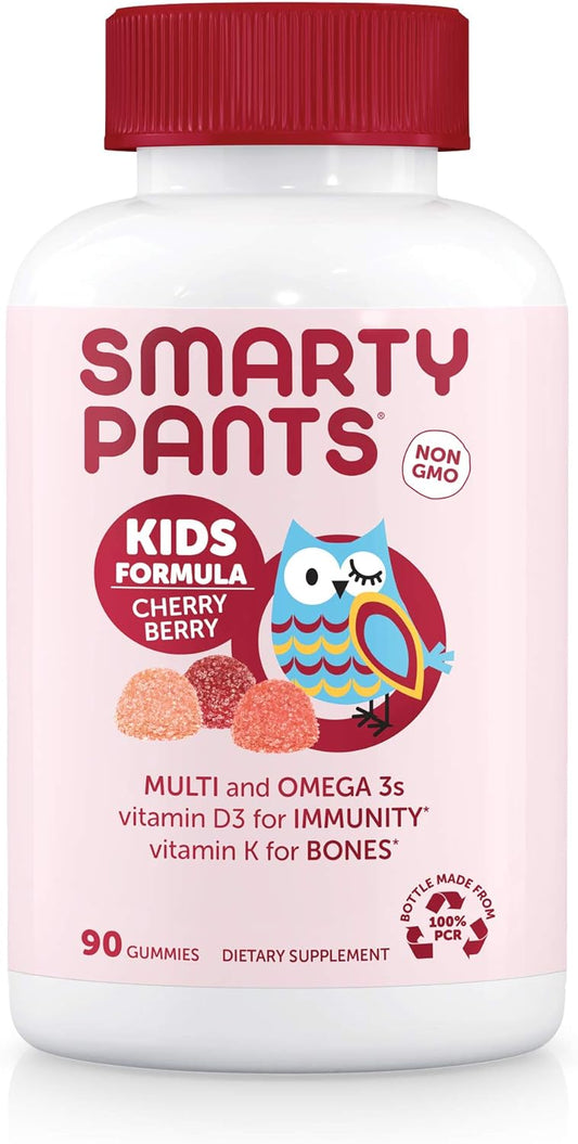 SmartyPants Kids Formula Cherry Berry Daily Gummy Vitamin 90 Gummies