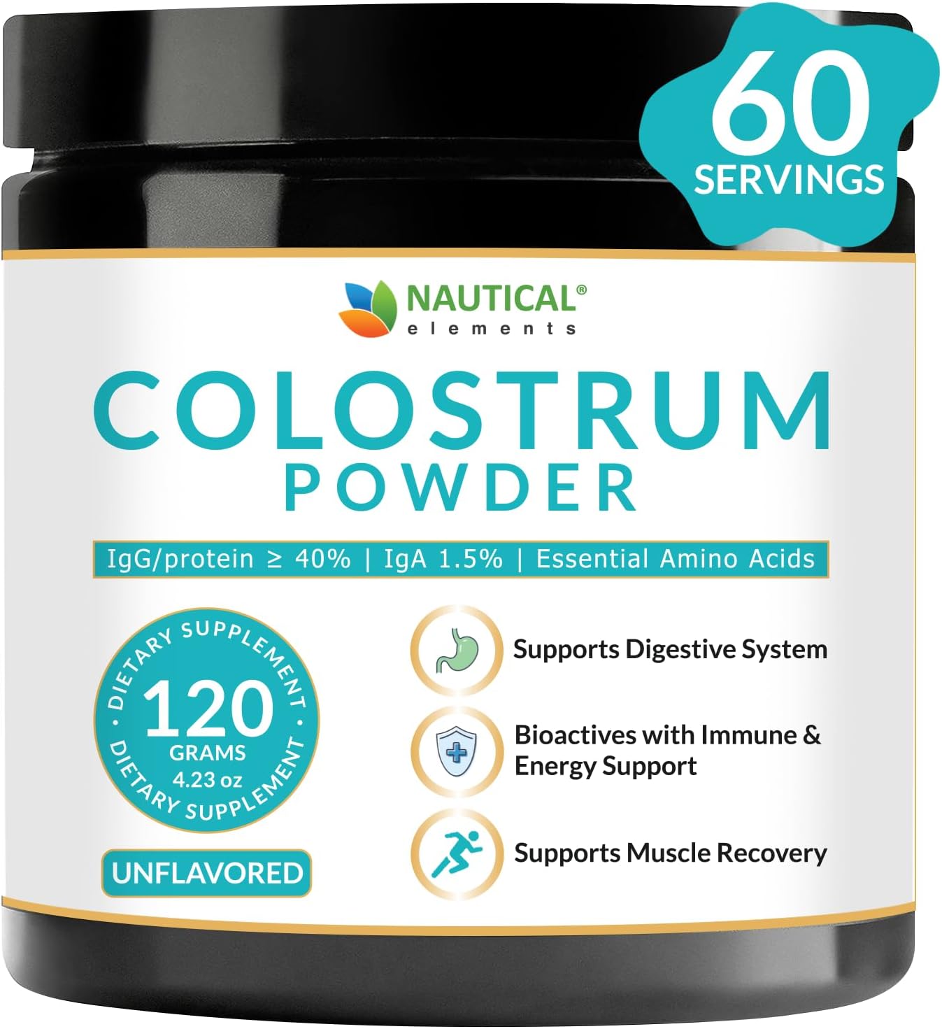 Colostrum Powder - Over 40% IgG - First 4-6 Hour Milking Grass Fed Colostrum - 120g