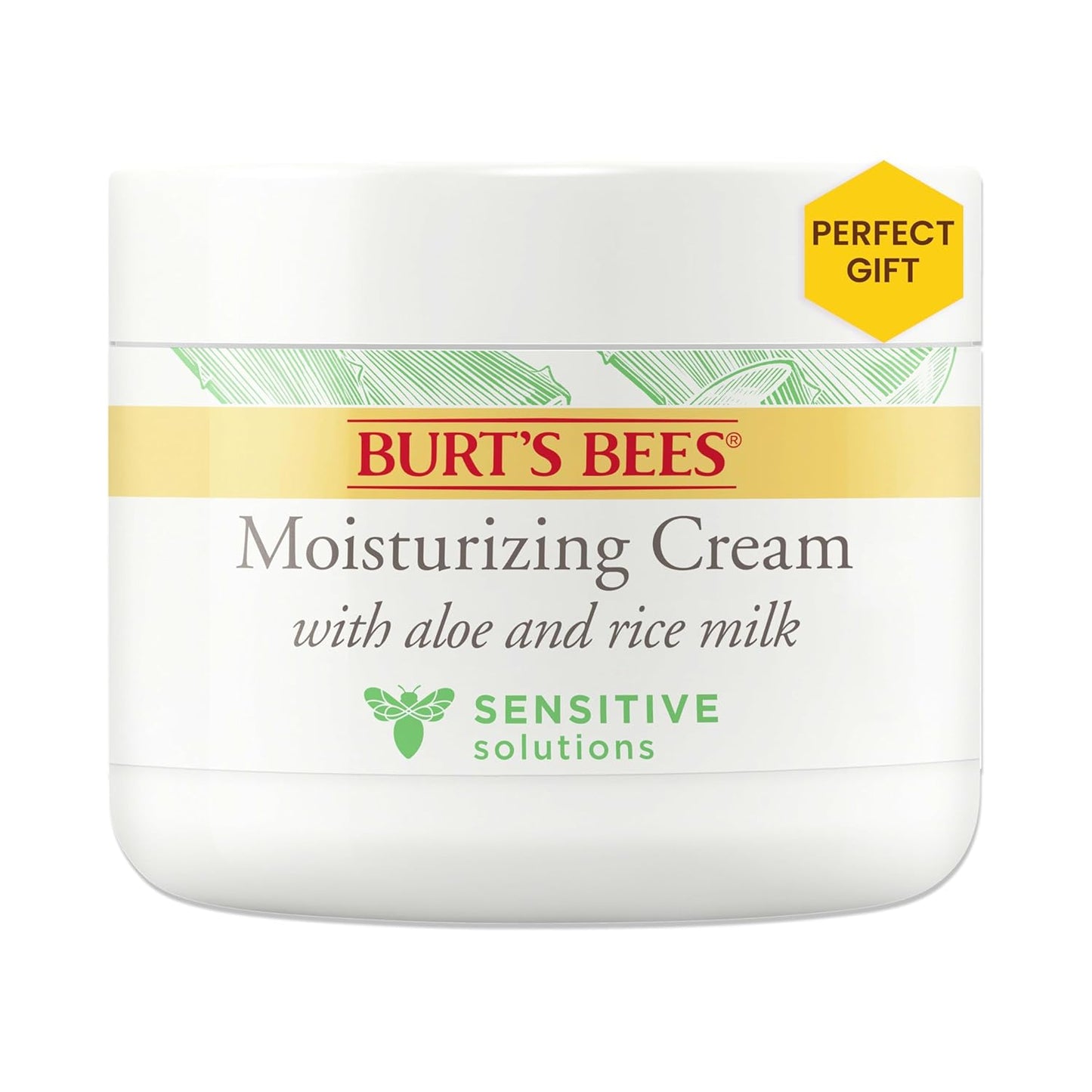 Burt's Bees Sensitive Moisturizing Cream, With Aloe Vera and Rice Milk,3 oz