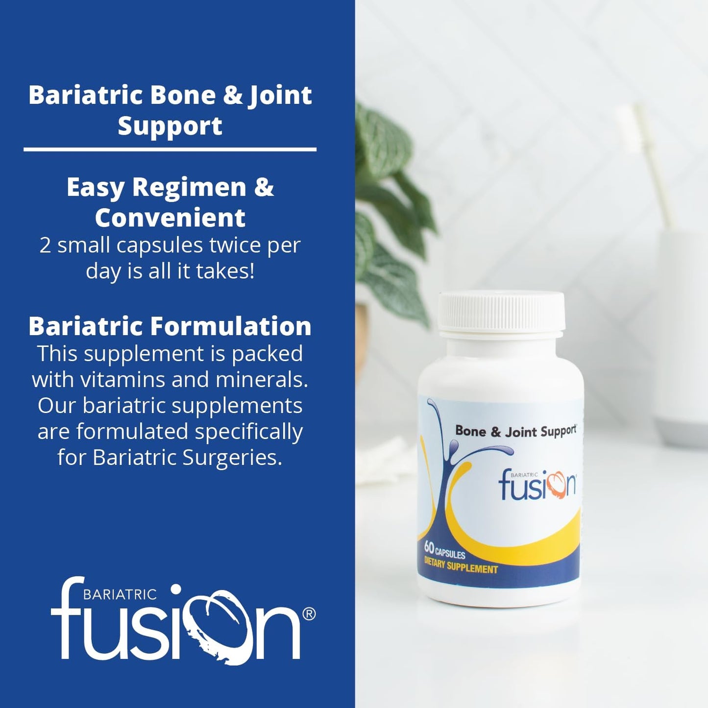 Bariatric Fusion Bone and Joint Support - 60 Capsules