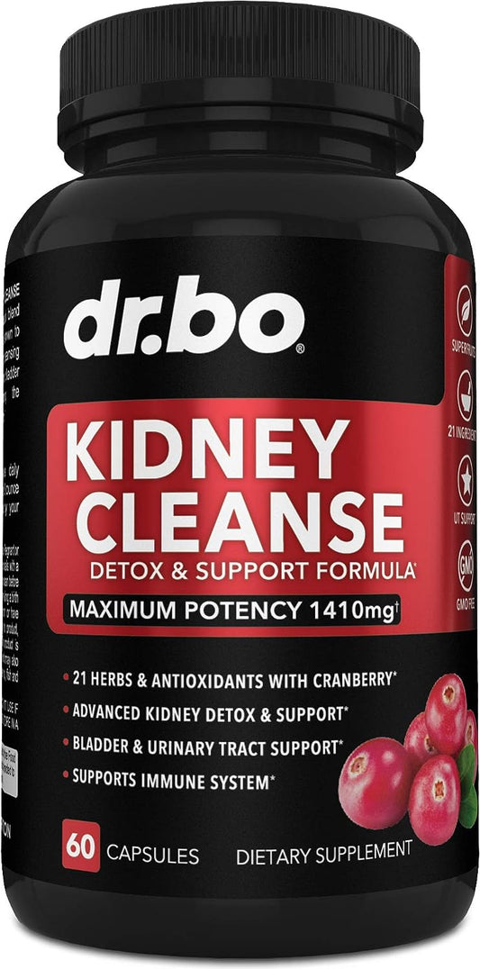 Kidney Cleanse Detox Support Supplement- 60 capsules