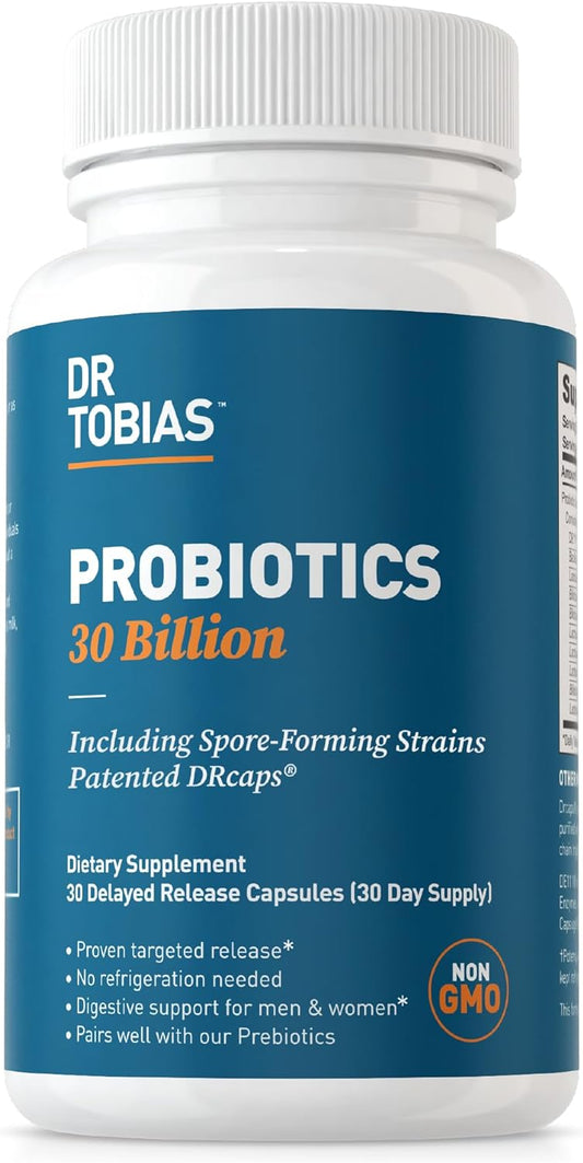 Dr. Tobias Probiotics 30 Billion  30 Capsules