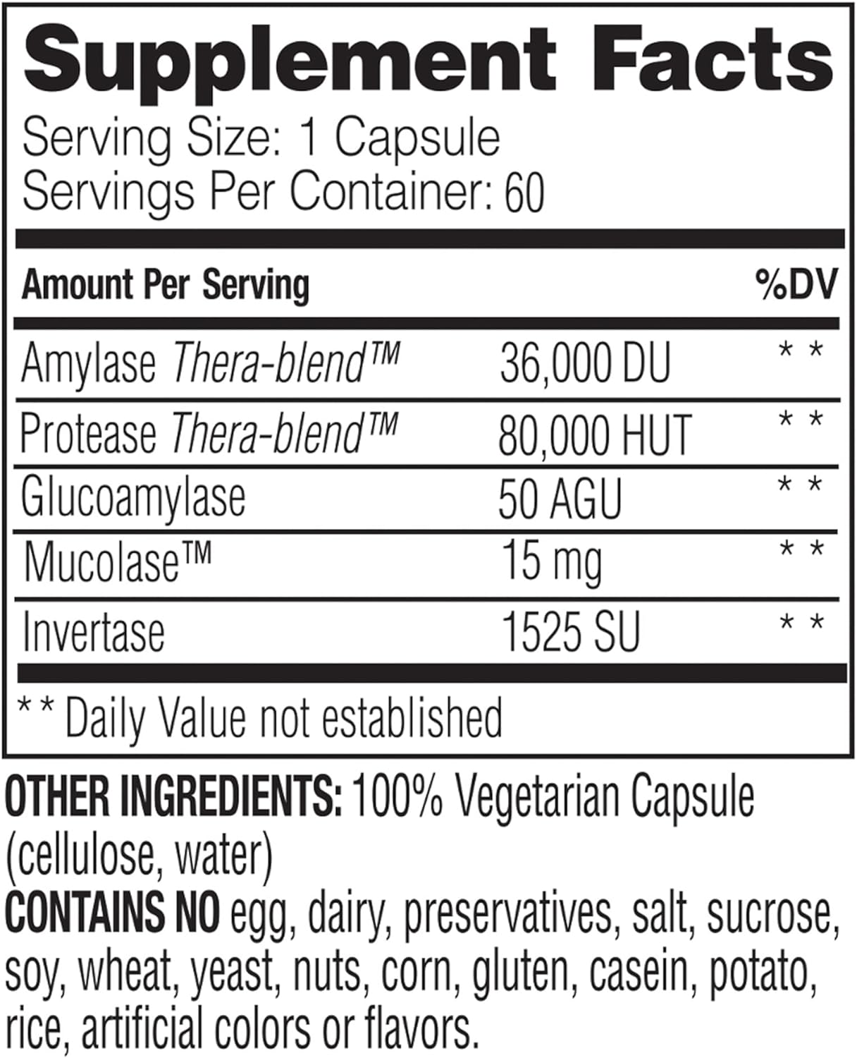 Enzymedica, Allerase, Non-Drowsy Enzyme Supplement 60 count