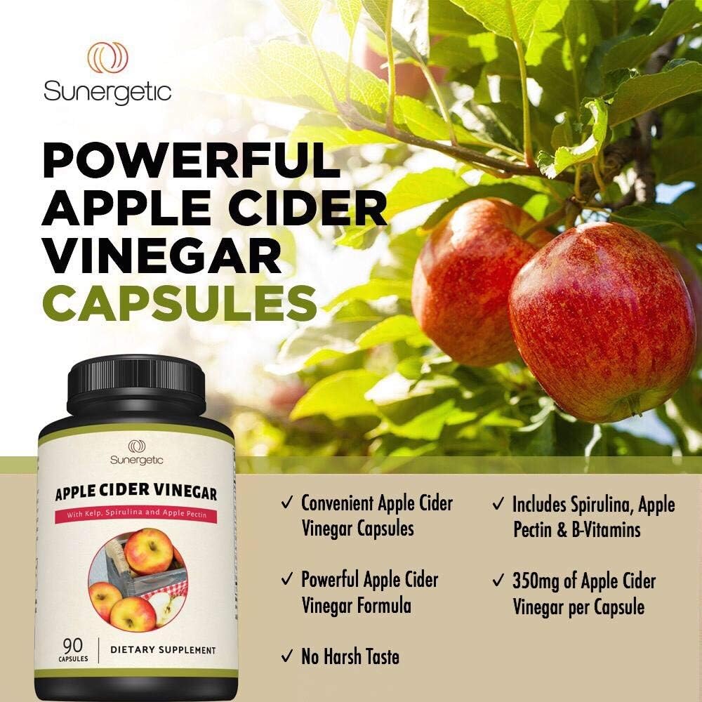 Sunergetic Premium Apple Cider Vinegar Capsules - 90 capsules