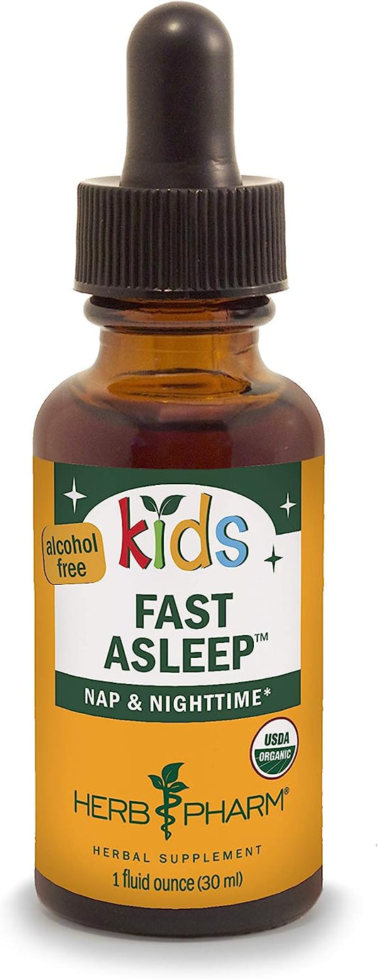 Herb Pharm Kids Organic Alcohol-Free Fast Asleep Liquid Herbal Formula, 1 Ounce