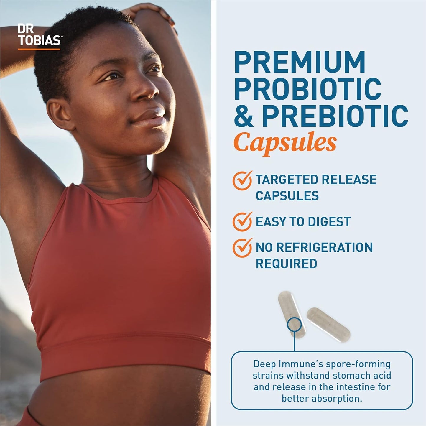 Dr. Tobias Deep Immune Probiotics & Prebiotics 60 Capsules