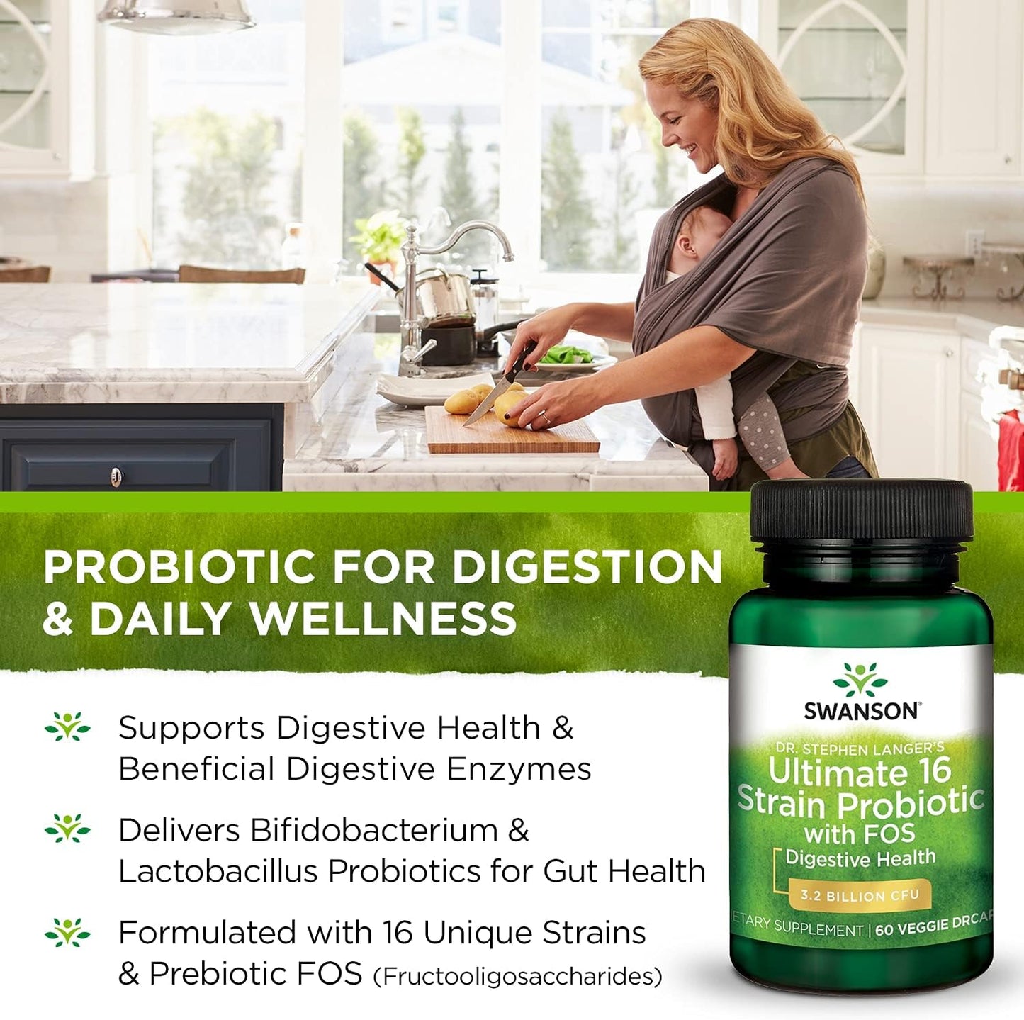 Swanson Dr. Stephen Langer's Formula - Natural Probiotic 60 count